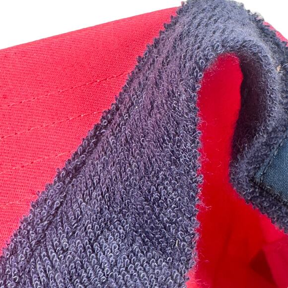 Vintage Polo Ralph Lauren Dad Strapback Hat Reddish Pink Terry Cloth Sweatband - Picture 8 of 10